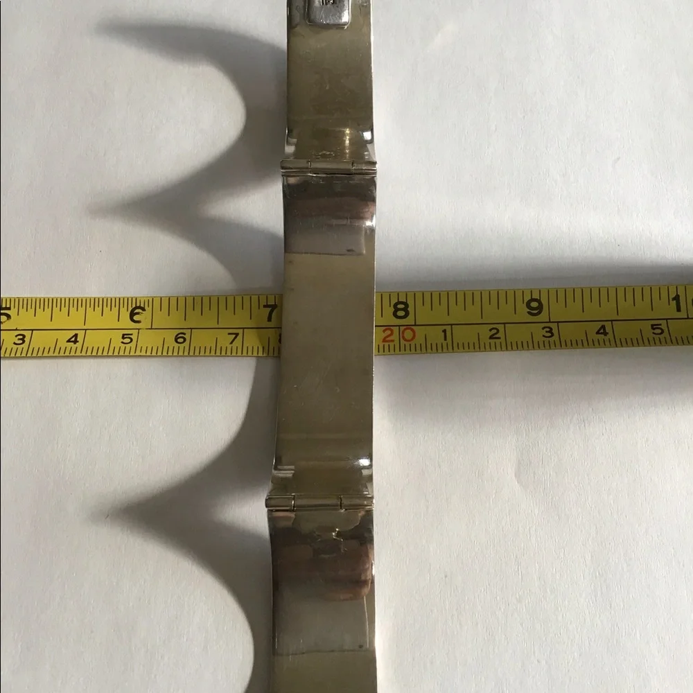 Heavy Sterling Celtic Hinged Bracelet CII Mexico - Picture 6 of 7